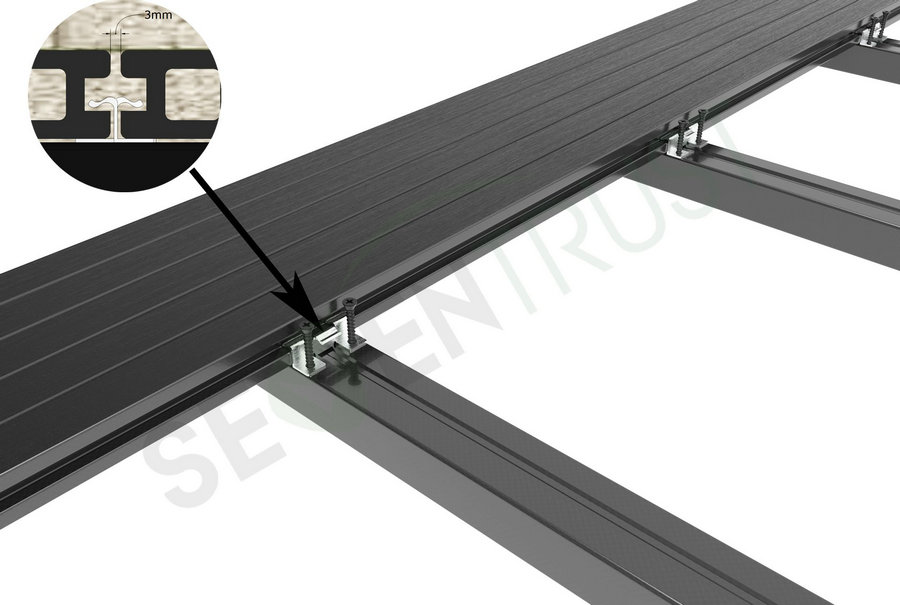 STD-140H23 3D Embossed Decking