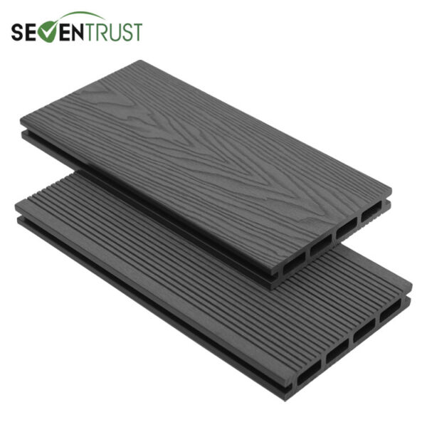 3.6m Grey Composite Decking Boards