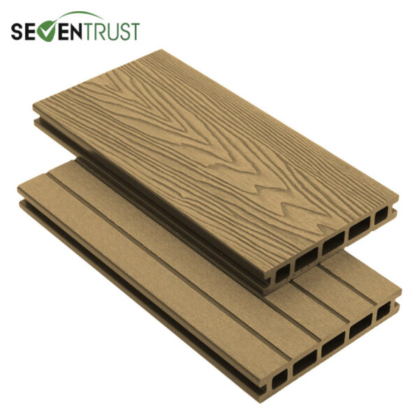 Teak Effect Composite Decking Boards