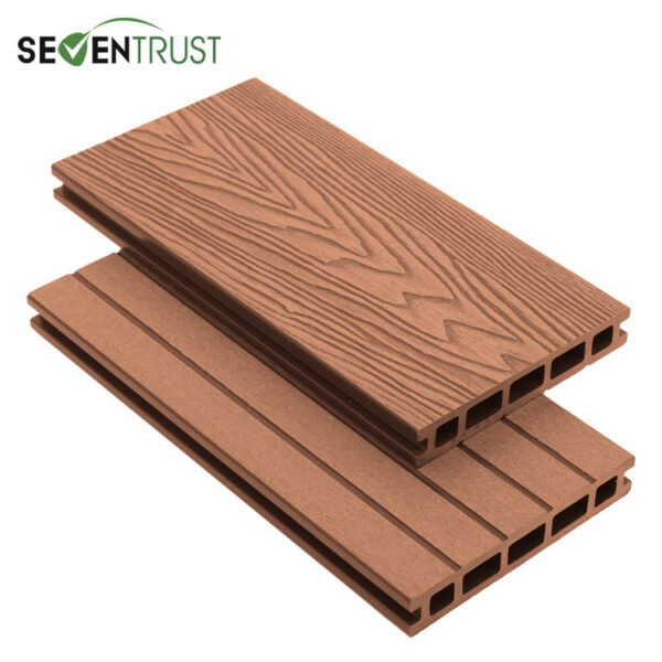 Redwood Woodgrain Effect Hollow WPC Decking