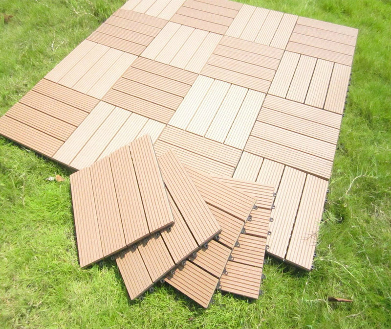 Composite Decking Tile Seven Trust - Diy Patio Over Grass
