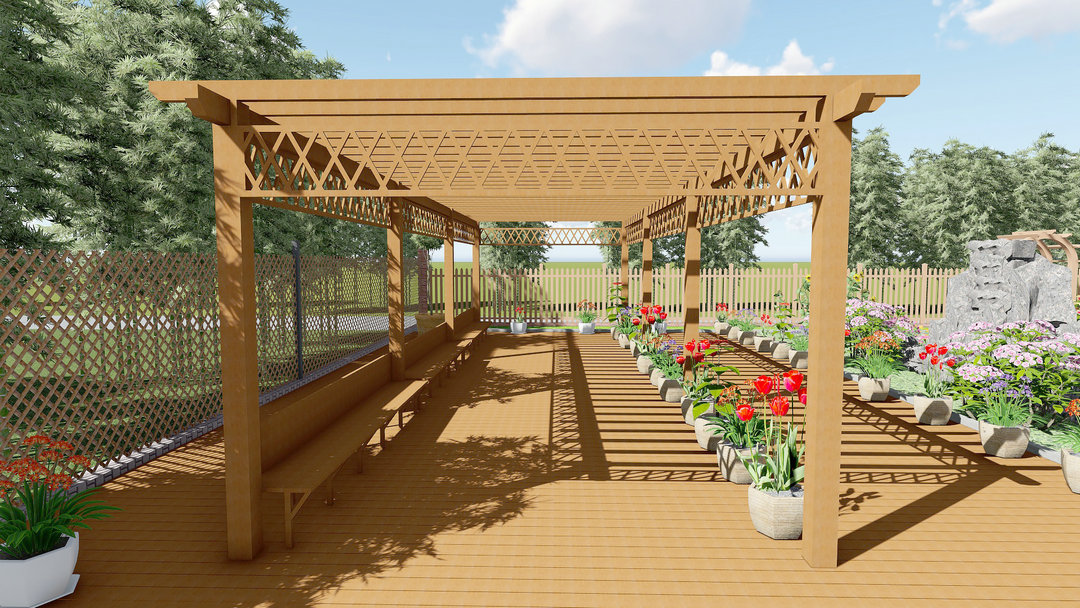 Several Styles Of Composite Pergola