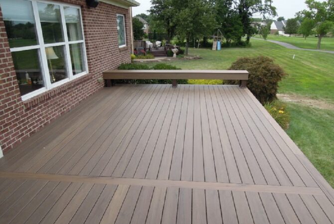 Green Square Composite Decking