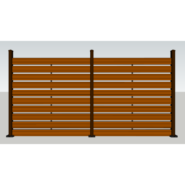 Slatted Fence